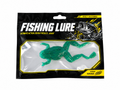 Teal top water frog soft plastic lure