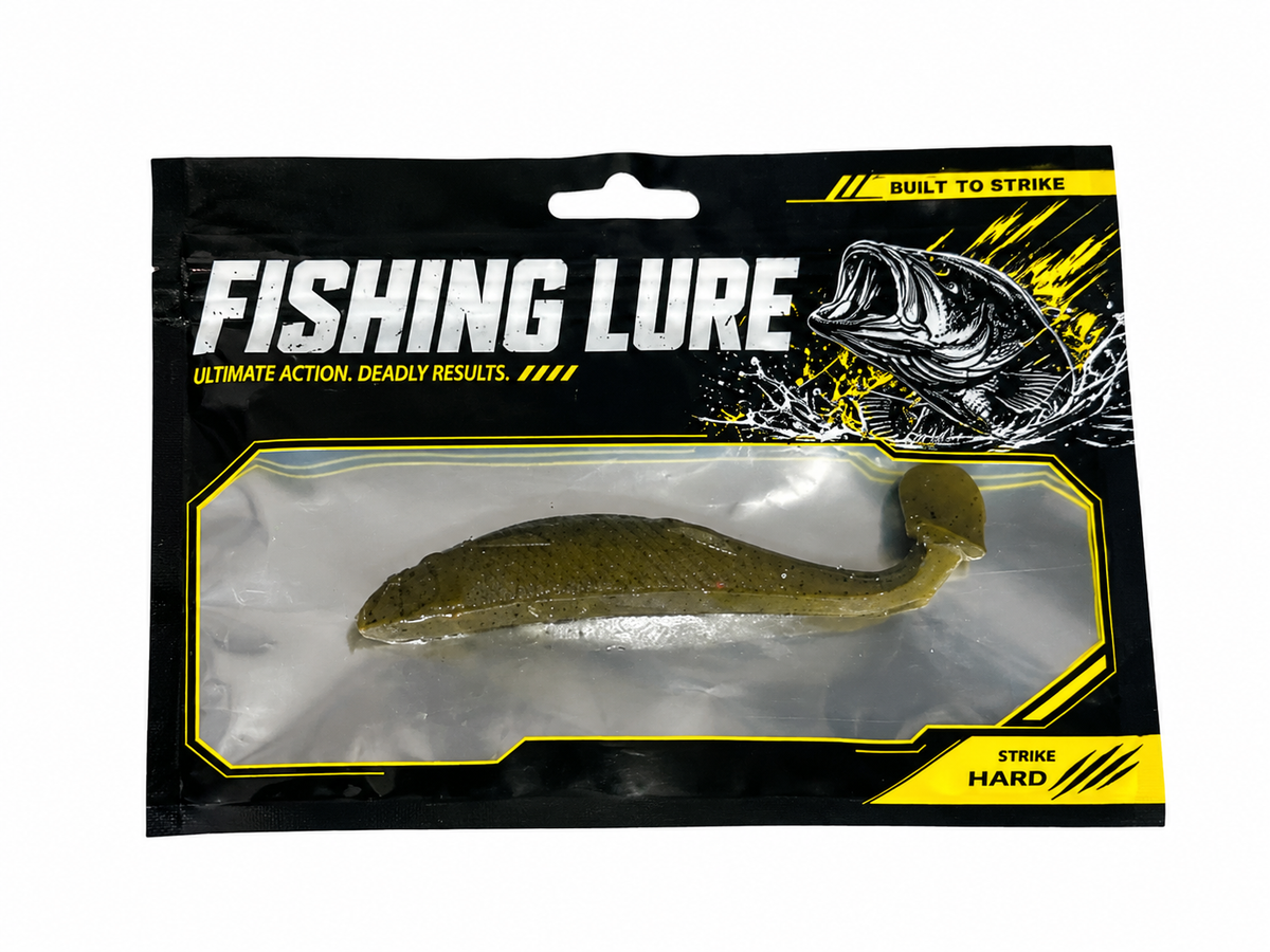 Olive Green Big mini soft plastic lure